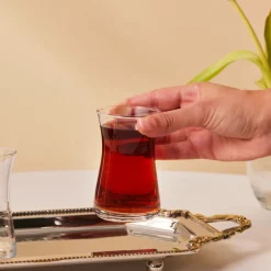 Karaca Teegläser Sets-Heybeli Tee-Set, 6 Teilig Klar