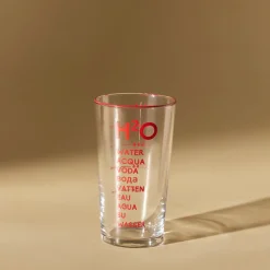 Karaca Wasserglas-H2O Rotes Erfrischungsgetränkglas, 570 Ml