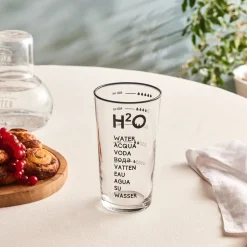 Karaca Wasserglas-H2O Schwarzes Erfrischungsgetränkglas, 570 Ml