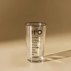 Karaca Wasserglas-H2O Schwarzes Erfrischungsgetränkglas, 570 Ml