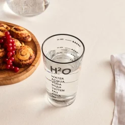 Karaca Wasserglas-H2O Schwarzes Erfrischungsgetränkglas, 570 Ml