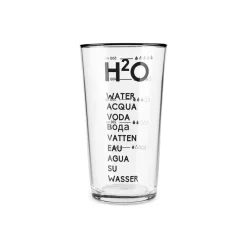 Karaca Wasserglas-H2O Schwarzes Erfrischungsgetränkglas, 570 Ml