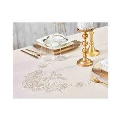 Karaca Tischdecken-Home Ades Beige französische Spitzendecke 160 x 240 Beıge01