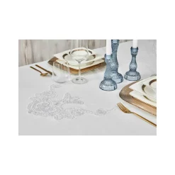 Karaca Tischdecken-Home Ades White Französische Spitzentischdecke 160cm x 240cm Weıß01