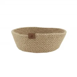Karaca Dekoratives Tablett|Deko-Objekte-Home Alba Jute Dekoteller, Rund, 25 cm