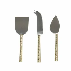 Karaca Backhelfer-Home Alura Käseservice-Set, 3 Teilig Gold