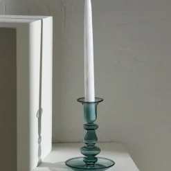 Karaca Kerzenständer-Home Alyce Glas-Teelichthalter Grün 13x10 cm
