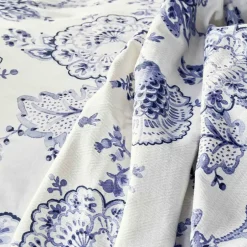 Karaca Bettüberwürfe Set-Home Amar Blau 100% Baumwolle Double Pique Set Grün01
