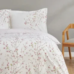 Karaca Bettwäsche-Home Annata Lachs 100% Baumwolle Doppel-Bettbezug Set Somon