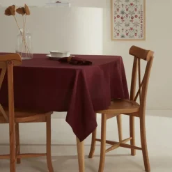 Karaca Tischdecken-Home Belle Saum Tischdecke Bordeaux Bordo