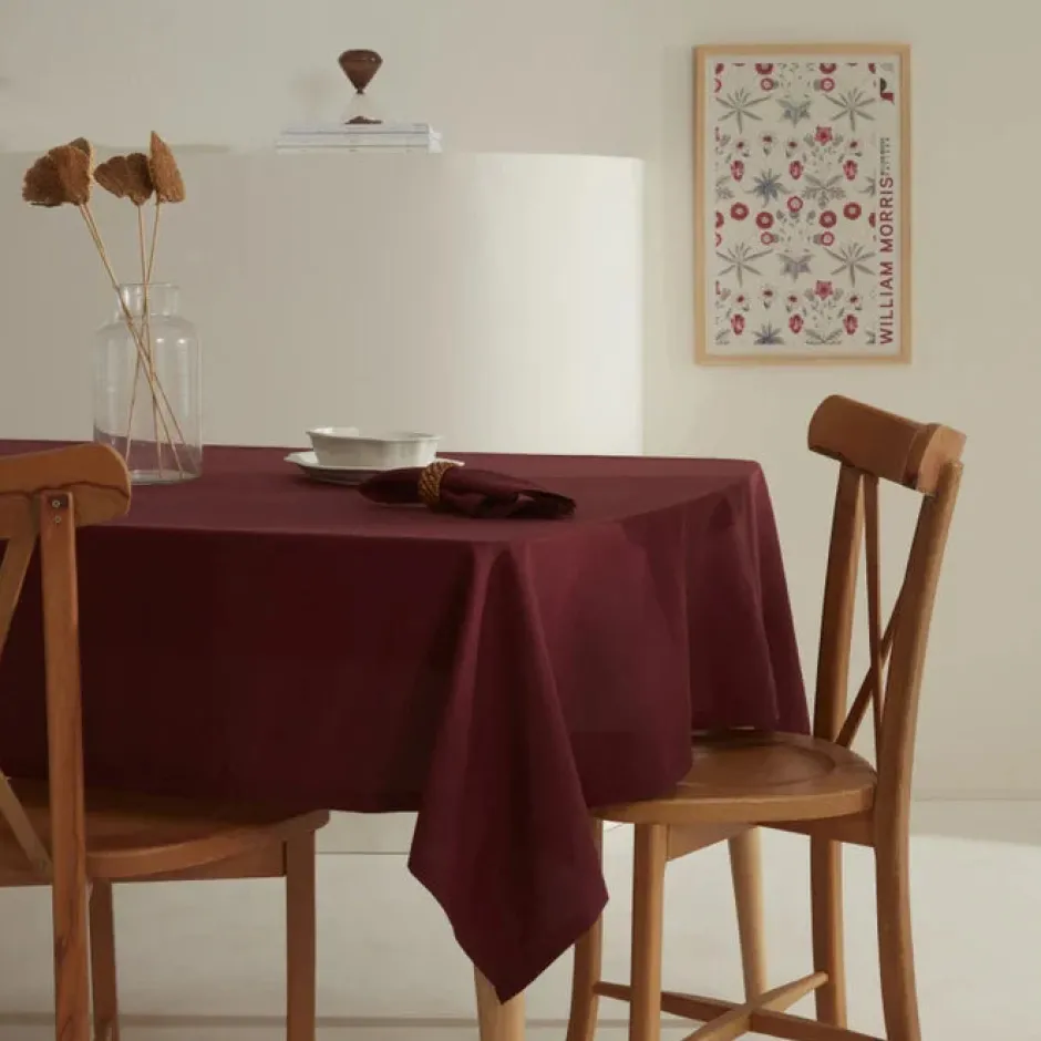 Karaca Tischdecken-Home Belle Saum Tischdecke Bordeaux Bordo
