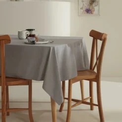 Karaca Tischdecken-Home Belle Saum Tischdecke Grau Gri