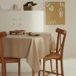 Karaca Tischdecken-Home Belle Saum Tischdecke Beige Bej