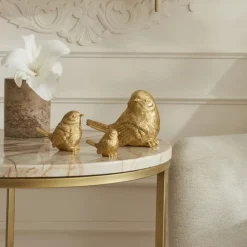 Karaca Deko-Objekte-Home Birdie Figur Gold 9 cm