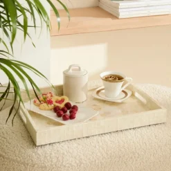 Karaca Dekoratives Tablett-Home Carrie Dekoratives Tablett 45x35x4 cm