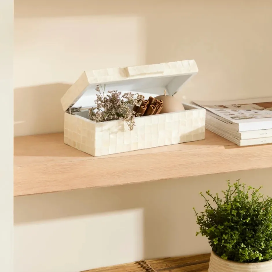 Karaca Dekoratives Tablett-Home Carrie Dekorative Box 25x12x8,5 cm