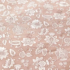 Karaca Bettwäsche-Home Celerina Doppel Bettwäscheset 100% Baumwolle Rosa 200x220 Cm Rosa01