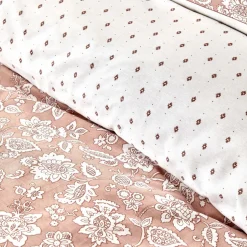 Karaca Bettwäsche-Home Celerina Rosa 100% Baumwolle Einzel Bettbezug Set Rosa01