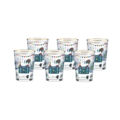 Karaca Wasserglas-Home Chick 500 ml 6-Teiliges Getränkeglas-Set Multıfarben