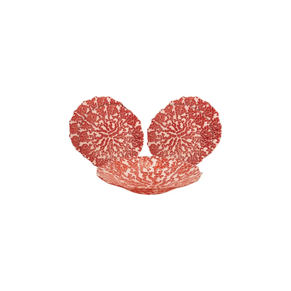 Karaca Deko-Objekte-Home Coral 5-teiliges Dekorative Obstteller Set Granatblüten
