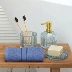 Karaca Handtücher-Home Daily Soft Indigo 100% Baumwolle Handtuch 30x50 cm Indıgo