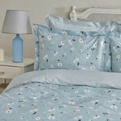 Karaca Bettwäsche-Home Daisy 100% Baumwolle Einzeln Bettbezug Set, Mint Mınze