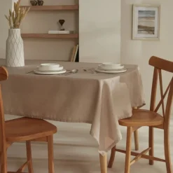 Karaca Tischdecken-Home Elizabeth Tischdecke Beige, 140 x 200 cm Bej