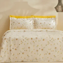 Karaca Bettüberwürfe Set-Home Emma 100% Baumwolle Doppelbett-Pike-Set Gelb