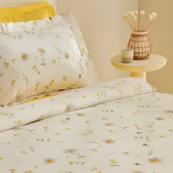 Karaca Bettüberwürfe Set-Home Emma 100% Baumwolle Doppelbett-Pike-Set Gelb