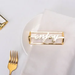 Karaca Serviette & Serviettenhalter-Home Enjoy 2 Teilig Serviettenring Gold