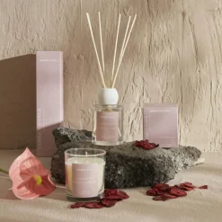 Karaca Kerzenständer-Home Essentials Vanilla Amber Duftkerze Staubıge Rose