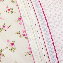 Karaca Bettwäsche-Home Glen Baumwolle Einzel Bettdeckenbezug Set Rosa Rosa01