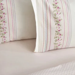 Karaca Bettwäsche-Home Glen Baumwolle Einzel Bettdeckenbezug Set Rosa Rosa01