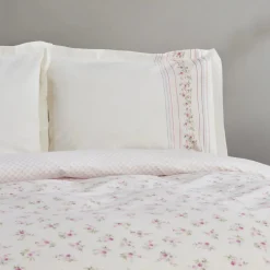 Karaca Bettwäsche-Home Glen Baumwolle Einzel Bettdeckenbezug Set Rosa Rosa01