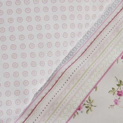 Karaca Bettwäsche-Home Glen Baumwolle Einzel Bettdeckenbezug Set Rosa Rosa01