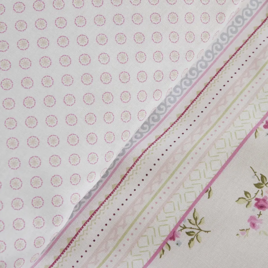 Karaca Bettwäsche-Home Glen Baumwolle Einzel Bettdeckenbezug Set Rosa Rosa01