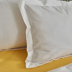 Karaca Bettwäsche-Home Herbal 100% Baumwolle Doppelbett Bettwäsche Set Weiß Weıß01