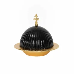 Karaca Dessertteller-Home Hünkar Turkish Delight Halter Neue Form Schwarz01