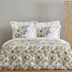 Karaca Bettwäsche-Home Indra 100% Baumwolle Einzel Bettbezug Set Gelb