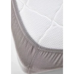 Karaca Bettlaken-Home Jersey Fitted Bettlaken Grau (120x200 cm) Öko-Tex Zertifiziert Grau02