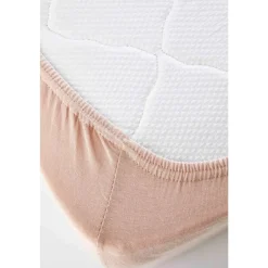 Karaca Bettlaken-Home Jersey Fitted Bettlaken Lachs Rosa (140x200 cm) Öko-Tex Zertifiziert Somon