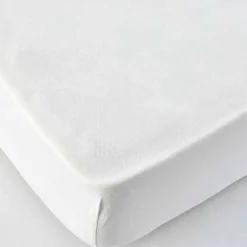 Karaca Bettlaken-Home Jersey Fitted Bed Sheet White 70x140 cm + 20 cm Öko-Tex Zertifiziert Ecru01