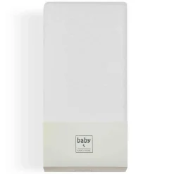Karaca Bettlaken-Home Jersey Fitted Bed Sheet White 70x140 cm + 20 cm Öko-Tex Zertifiziert Ecru01