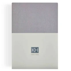 Karaca Bettlaken-Home Jersey Fitted Bed Sheet Grey 200x200 cm + 30 cm Öko-Tex Zertifiziert Grau02