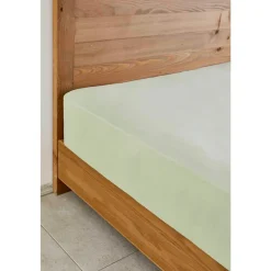 Karaca Bettlaken-Home Jersey Fitted Bettlaken Olivgrün (100x200 cm) Öko-Tex Zertifiziert Grün01