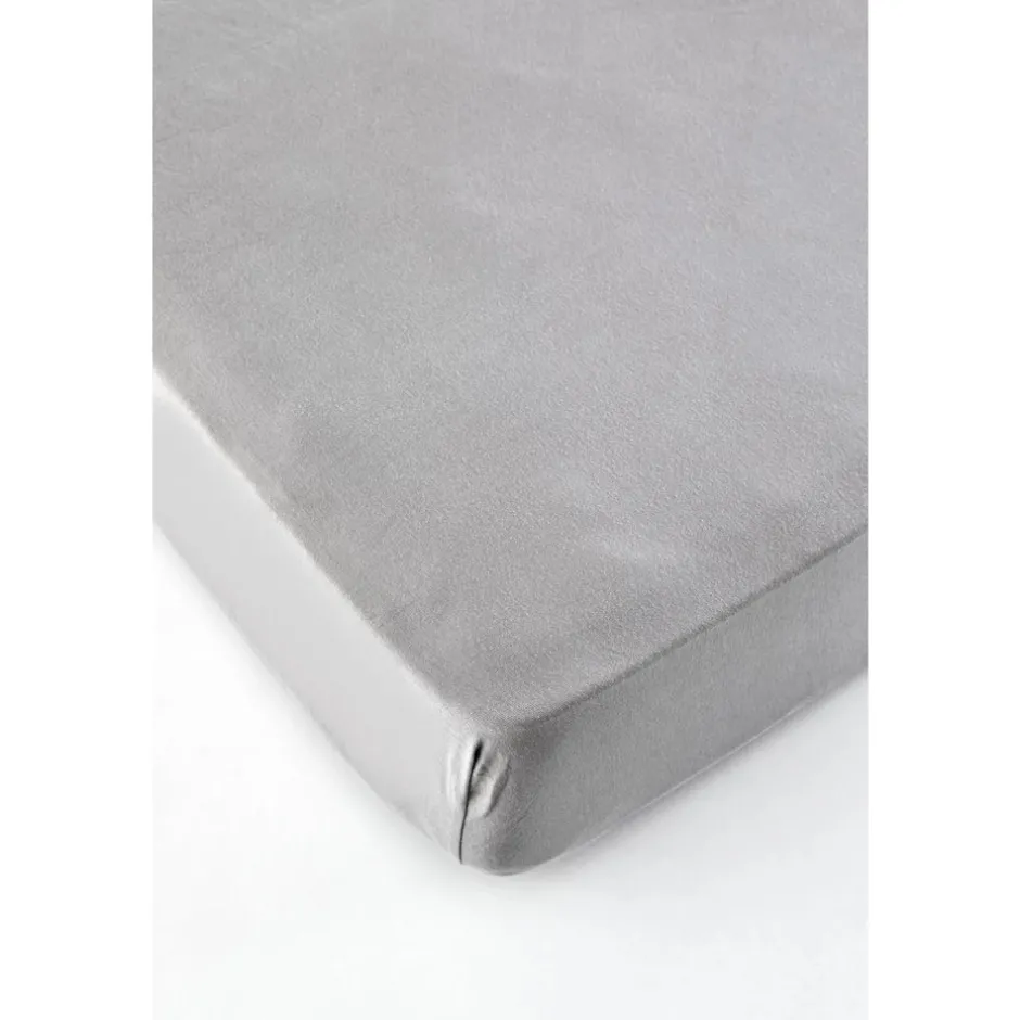 Karaca Bettlaken-Home Jersey Fitted Bettlaken Grau (100x200 cm) Öko-Tex Zertifiziert Grau02