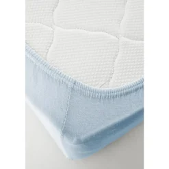 Karaca Bettlaken-Home Jersey Fitted Bettlaken (200x200 cm) Öko-Tex Zertifiziert Hellblau