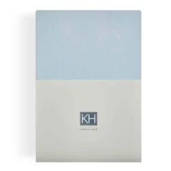 Karaca Bettlaken-Home Jersey Fitted Bettlaken (200x200 cm) Öko-Tex Zertifiziert Hellblau