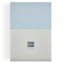 Karaca Bettlaken-Home Jersey Spannbettlaken 120x200 cm + 30 cm Öko-Tex zertifiziert Hellblau