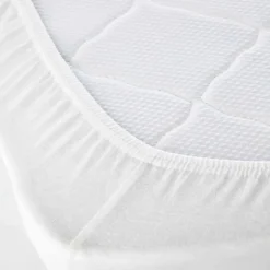 Karaca Bettlaken-Home Jersey Spannbetttuch, Super King, Weiß Ecru01